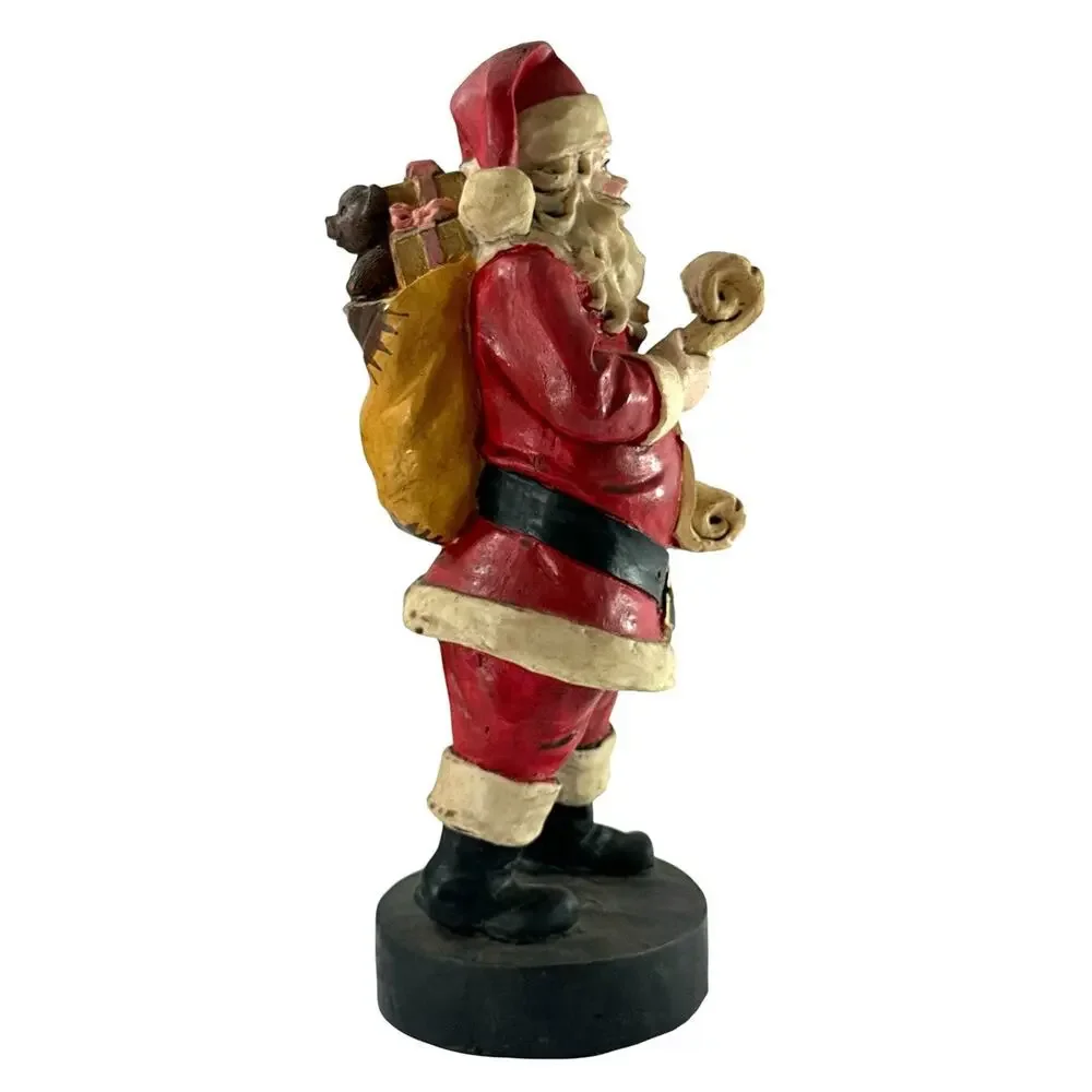 Vintage Windsor Collection Santa Checking His List Figurine 9.5” Resin Christmas